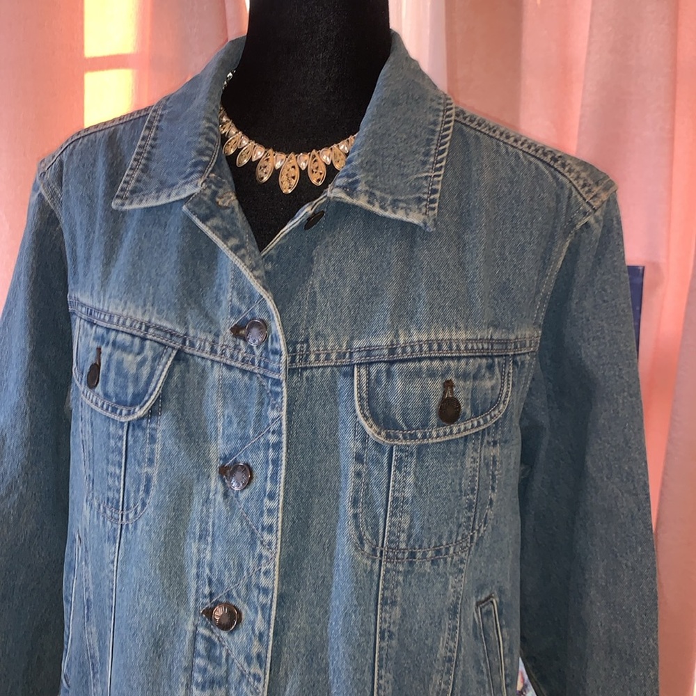 J. Jill Denim Out of the Blue Size PM Jean Jacket - Picture 2 of 12